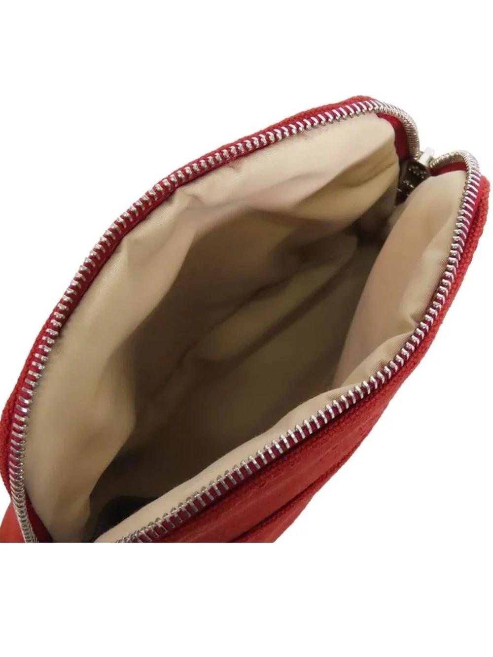 Hermes Bolide Pouch Mini Rouge Ash Silver Cotton